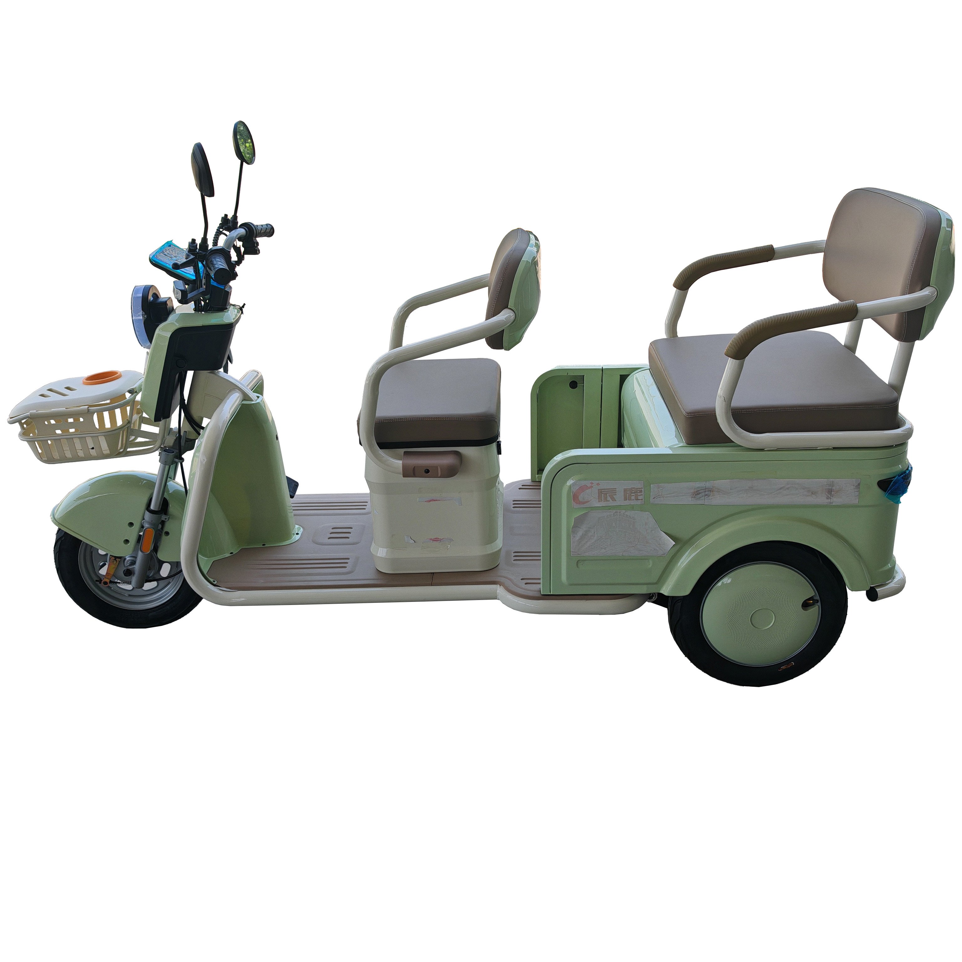 48v 500watt Electric Pedal Assist 3 Wheel Pedicab Rickshaw Passenger Tricycle for Sale