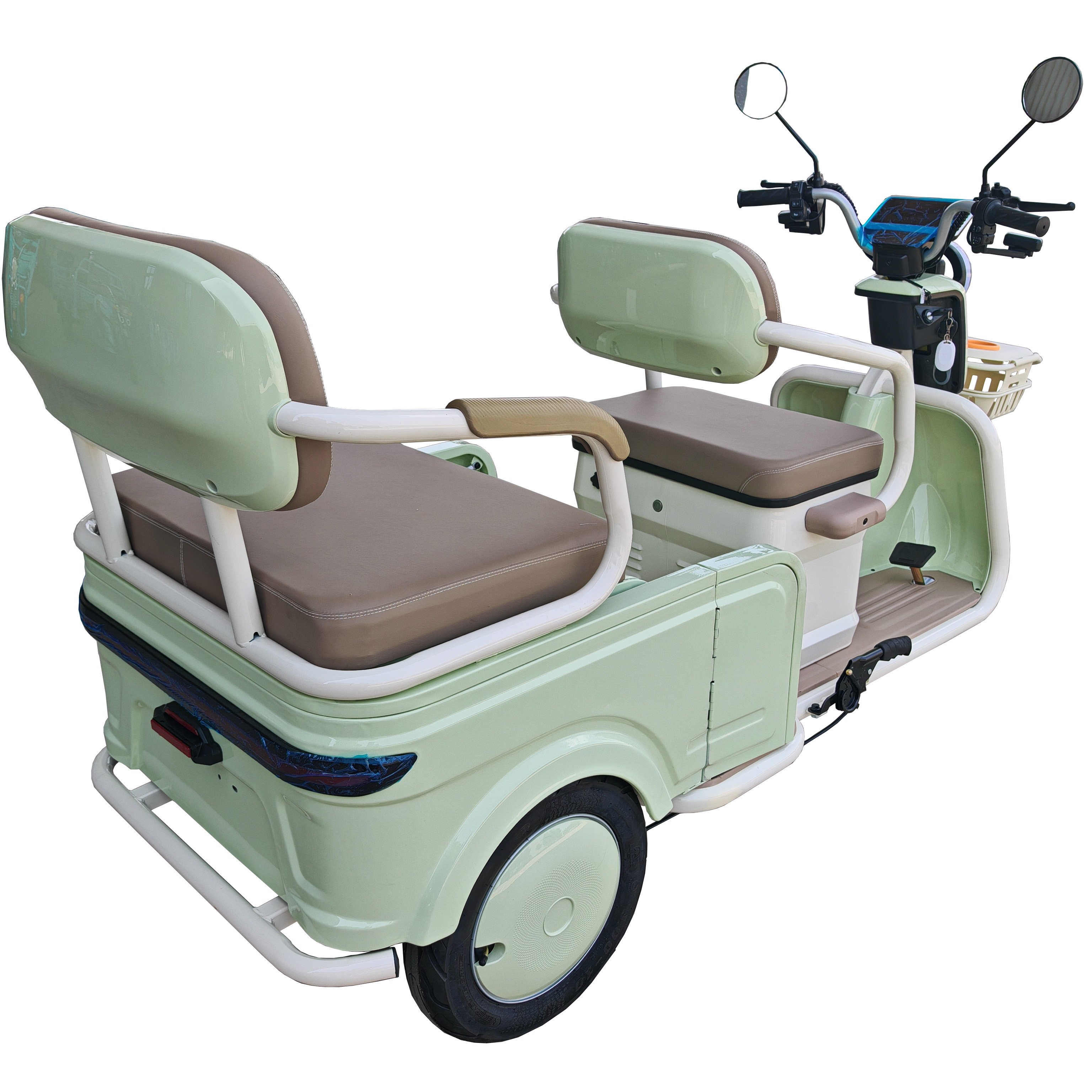 48v 500watt Electric Pedal Assist 3 Wheel Pedicab Rickshaw Passenger Tricycle for Sale