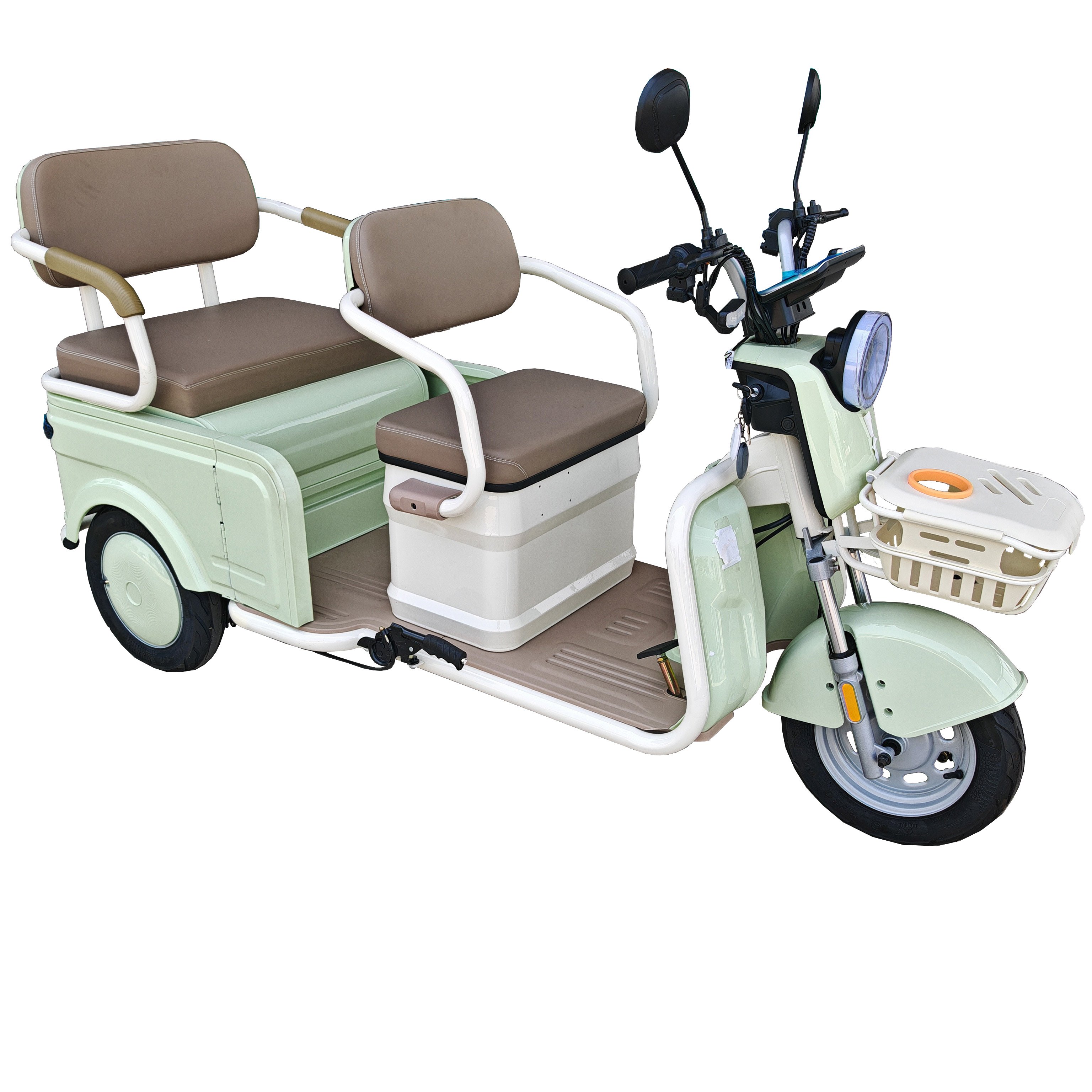 48v 500watt Electric Pedal Assist 3 Wheel Pedicab Rickshaw Passenger Tricycle for Sale