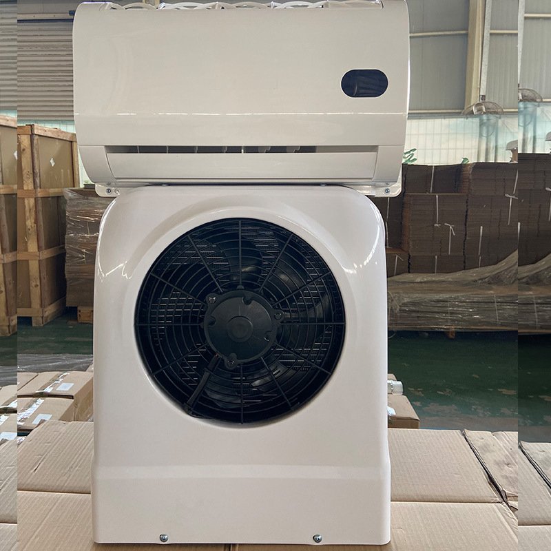 Truck Battery Apu 12v 24v Dc Split air Conditioner Tractor Parking Truck Dozer Van Semi air Conditioner