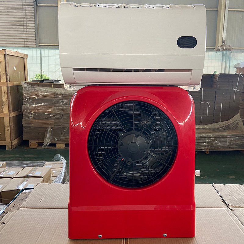 Truck Battery Apu 12v 24v Dc Split air Conditioner Tractor Parking Truck Dozer Van Semi air Conditioner