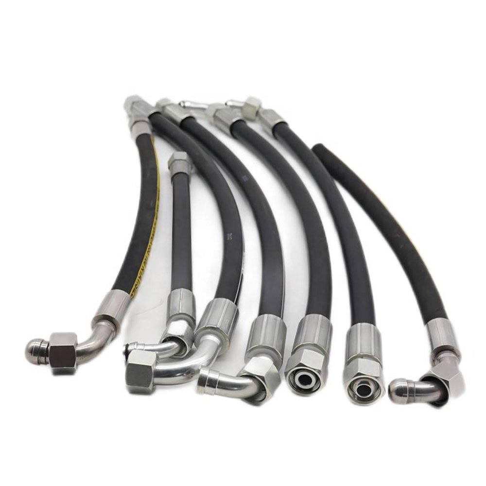 Hydraulic Accessories Steel Oil Pipe Manufacturers Wire Braided Hose High Pressure Hydraulic Hose