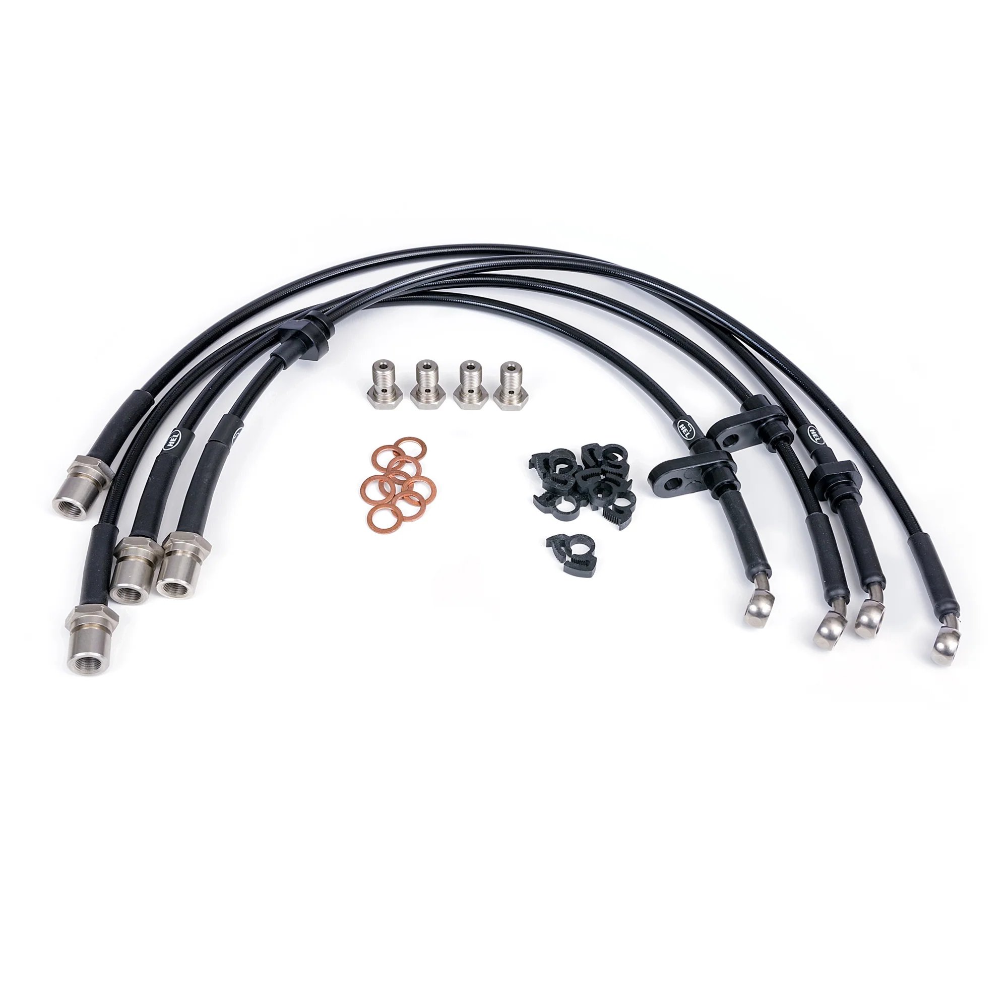 Durability Abrasion Resistance Stainless Steel Braided Brake Hose Line Kits with PTFE for BMW 1 Series E82 135i M Sport 2007