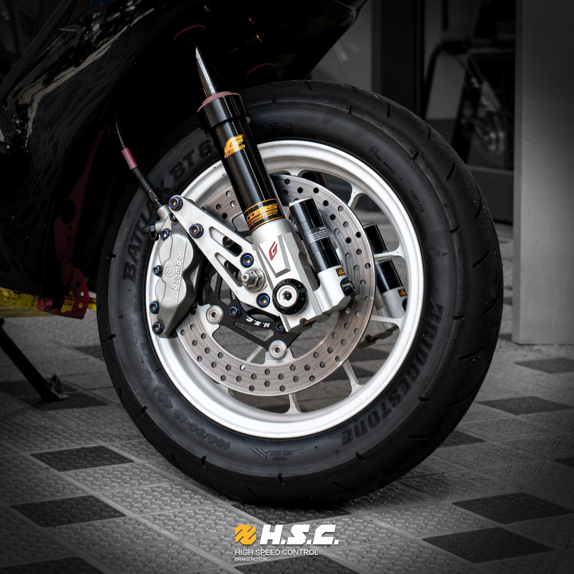 High-Performance 245Mm Front Floating Brake Disc for YAMAHA CYGNUS GRYPHUS One to Fifth Generations.BWSX.BWSR