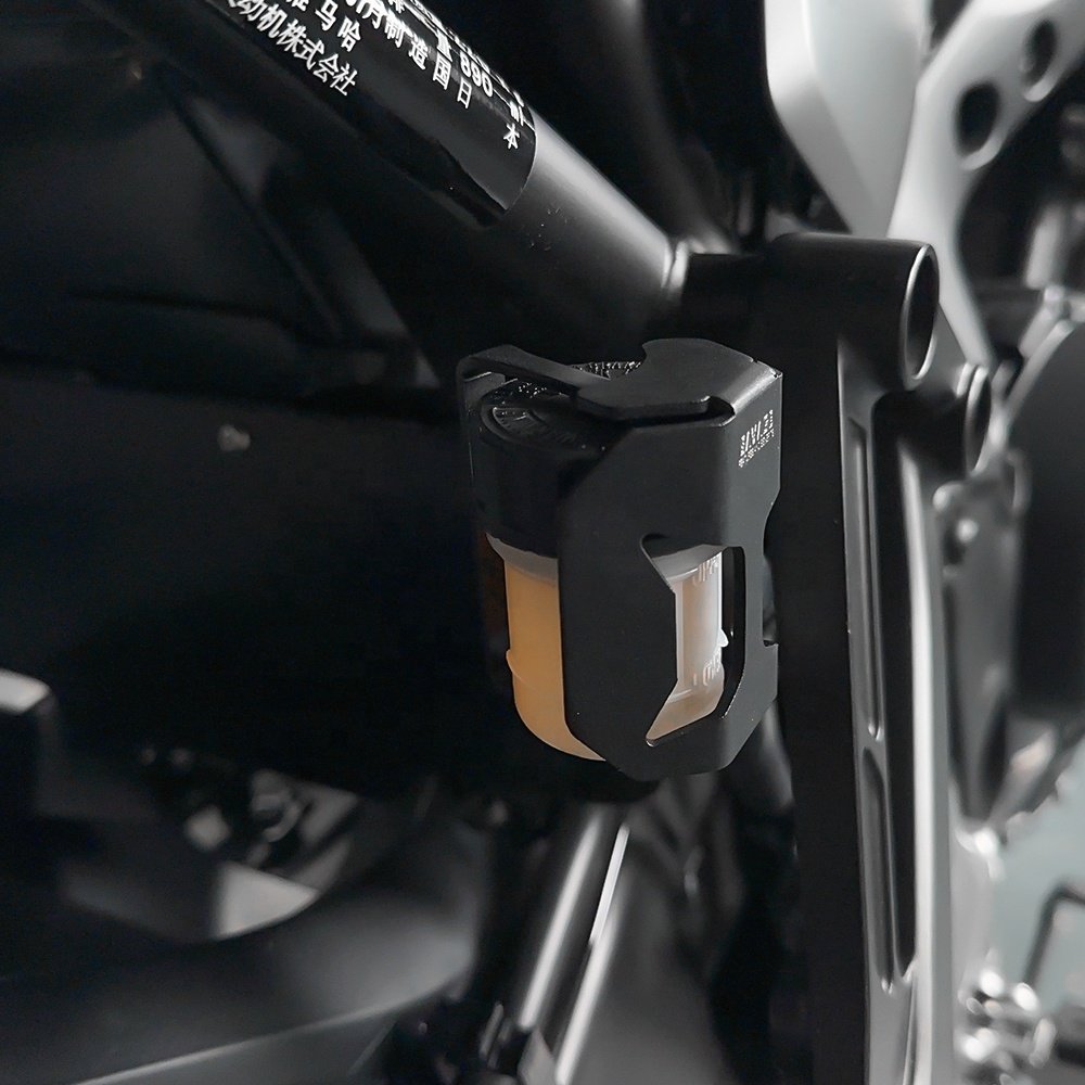Fit For Yamaha Tracer 9 Tracer 9GT+ Plus XSR700 2024 Rear Brake Master Cylinder Reservoir Guard Protector Tank Oil Fluid Cover