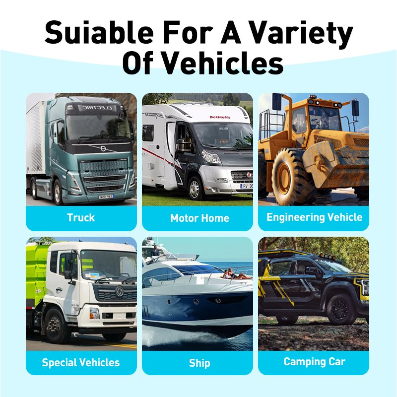 2025 New Type Electric 12V Rooftop Air Conditioner Camper RV Trailer Truck Tractor Van Auto Parking Conditioner Conditioner