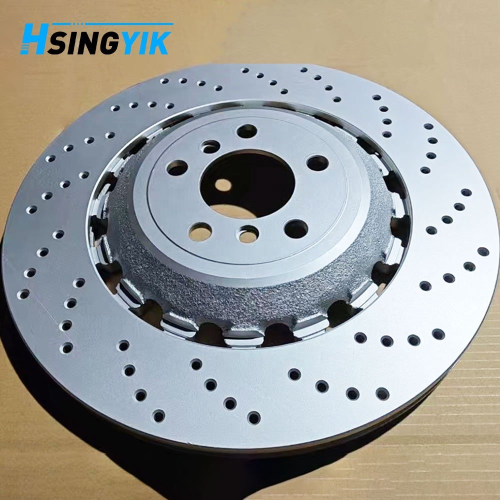 Hsingyik 34212284103 34212284104 High Performance Drilled Rear Brake Disc Rotor for M5 F10 M6 F06 F12 F13