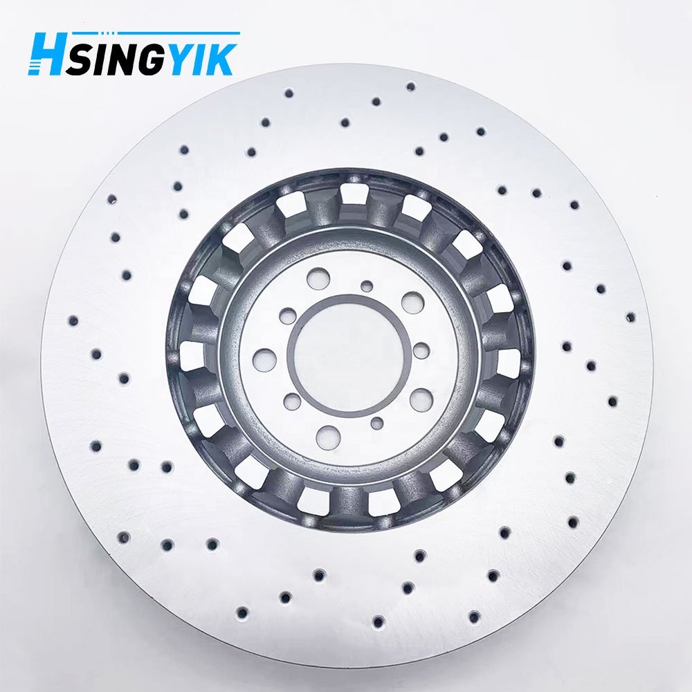 Hsingyik 34212284103 34212284104 High Performance Drilled Rear Brake Disc Rotor for M5 F10 M6 F06 F12 F13