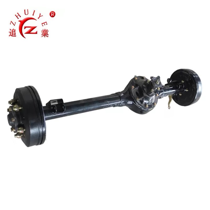 Full Floating 220 Brake Drum Mechanical Brake Tricycle Rear Differential Rear Axle