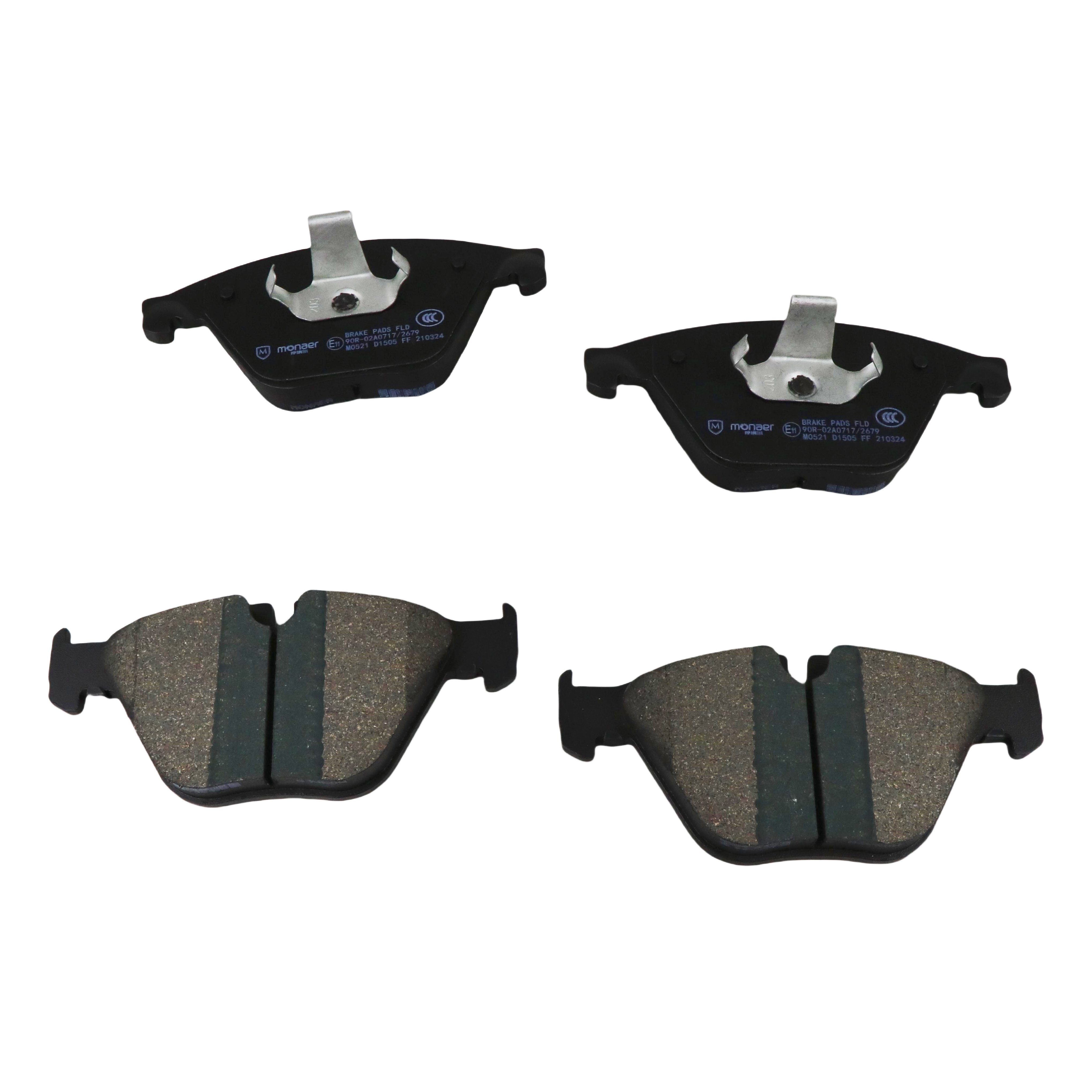 M0521 Brake Discs D1505 High Quality Ceramic/Low-Metallic Brake Pads for BMW