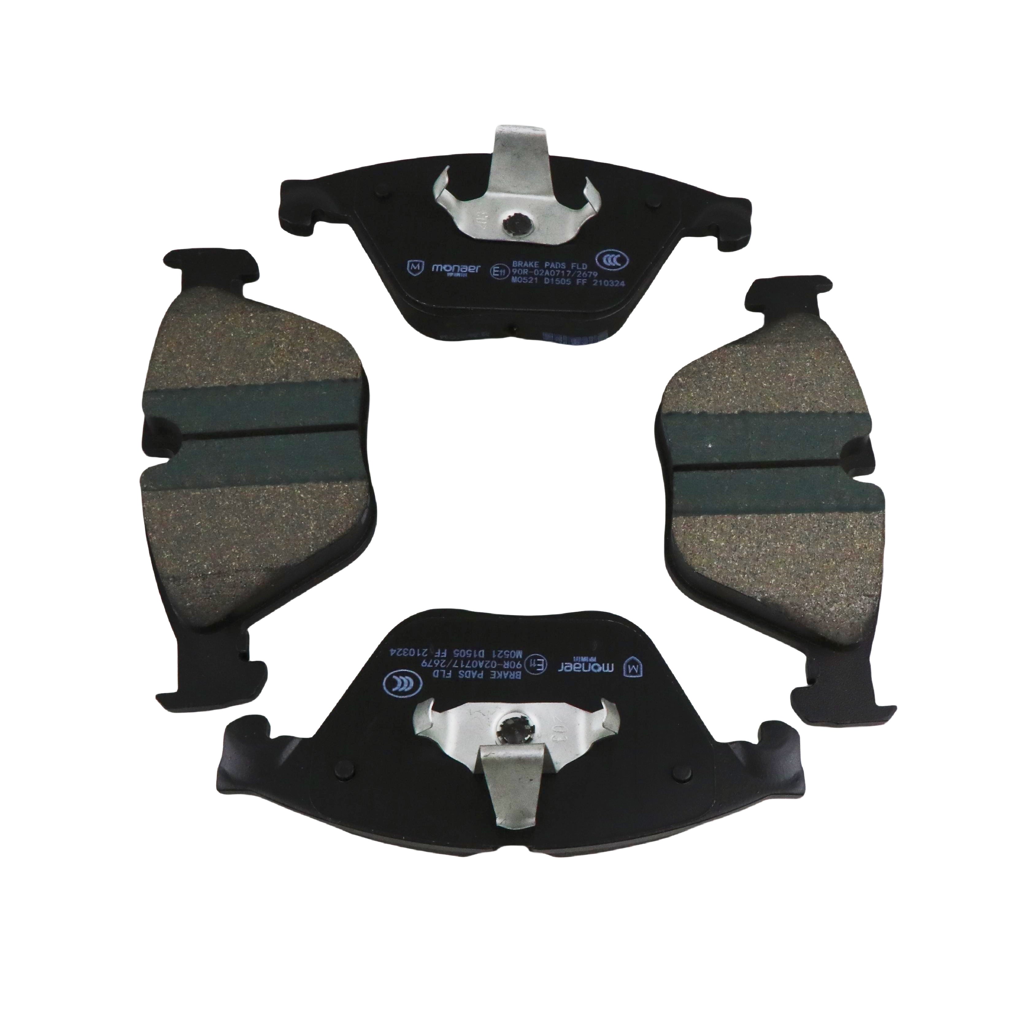 M0521 Brake Discs D1505 High Quality Ceramic/Low-Metallic Brake Pads for BMW