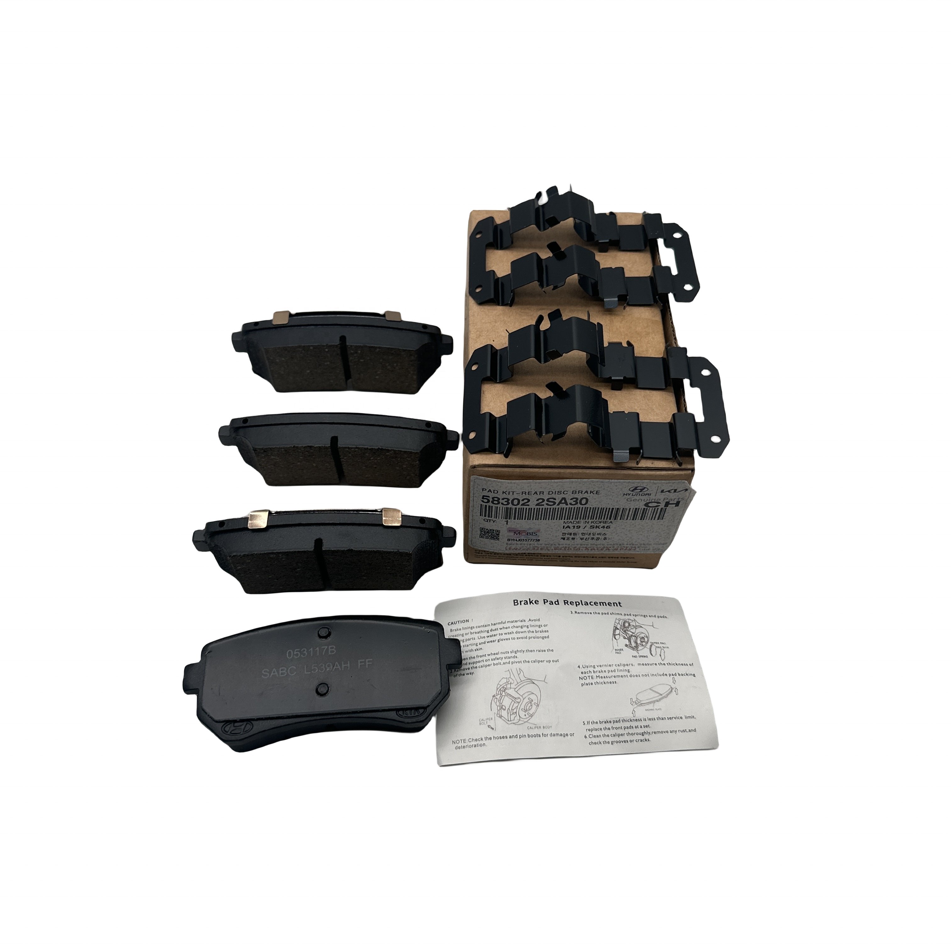 58302-2SA30 Rear Disc Brake Friction Block Kit Highly Wear-resistant Modern Brake Pads 583022SA30