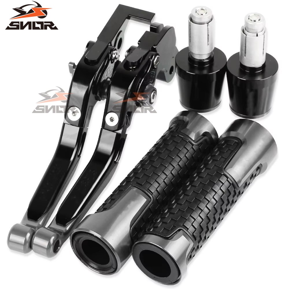 CNSNR Factory Price Universal 3 in 1 Set Kits Motorcycle Adjustable Brake Clutch Lever Grip Motorcycle End bar Hot Sale