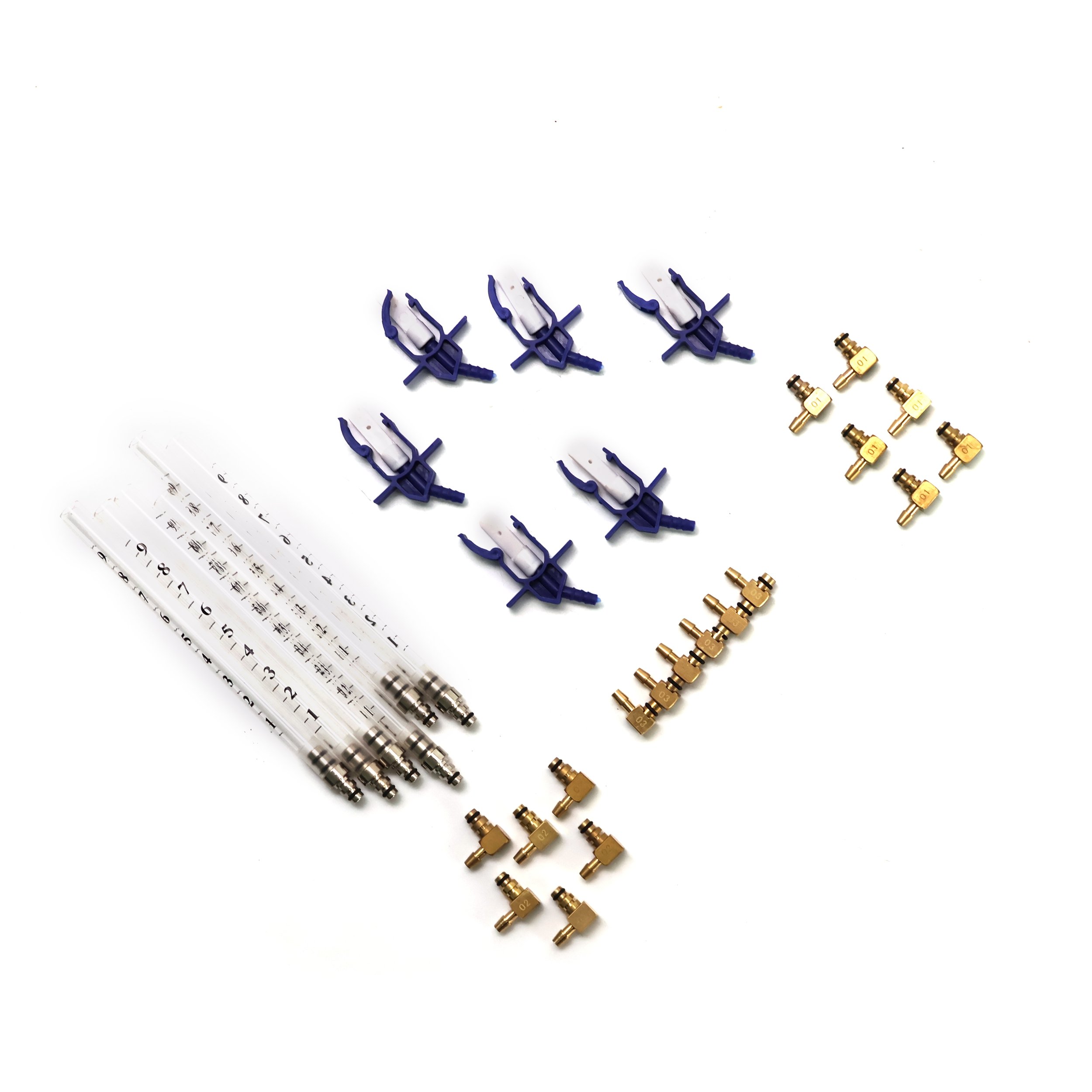 014 Diesel Diagnostic Tools 6 Cylinder Common Rail Adapter Test Tool Kit Injector Flow Set Fuel Line Leak Off Test