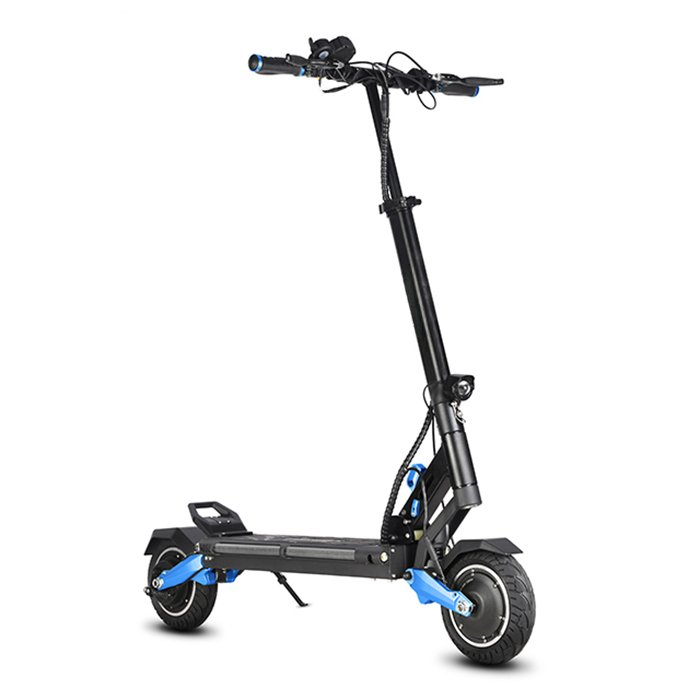 Factory Price 8 Inch City Scooter Urban Foldable Electric Scooter High Speed 2*600W Motor Drum Brake LED Light Soft Suspension