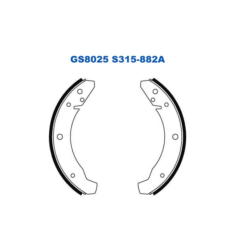 GS8025 S315-882A Brake Shoe Set(Front Axle;Rear Axle) for VOLKSWAGEN KAEFER PORSCHE 924 VW KARMANN