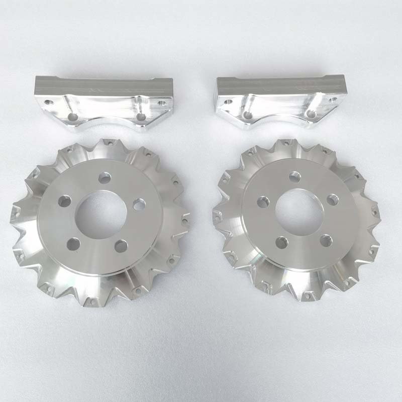 Jekit Factory Direct Sell Aluminum 6061 Center Bell and Caliper Adapter Custom Data for Two-piece Type Brake Disc Brake System