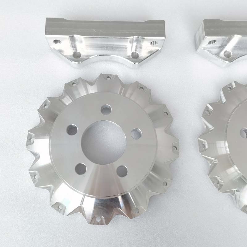 Jekit Factory Direct Sell Aluminum 6061 Center Bell and Caliper Adapter Custom Data for Two-piece Type Brake Disc Brake System