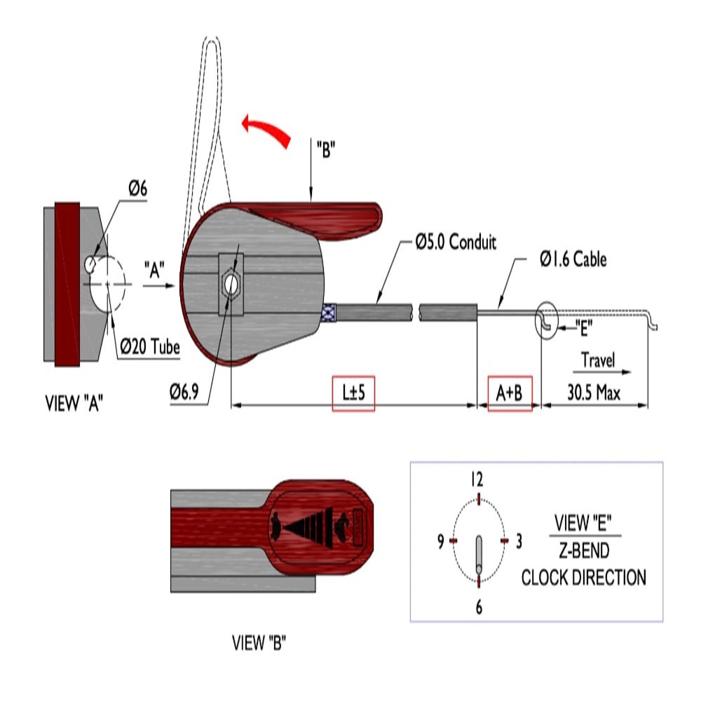 China makes lawn mower throttle cable