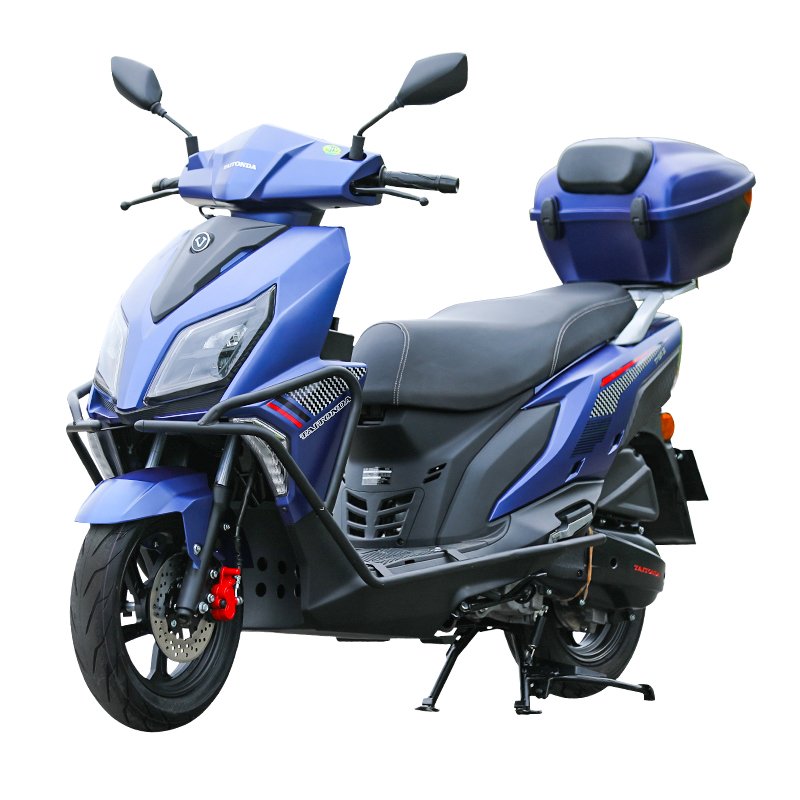 High Quality 13\" Big Wheel 125cc Fuel Scooter with 4 Stroke Engine CDI Ignition Drum Brake Gasoline Moto