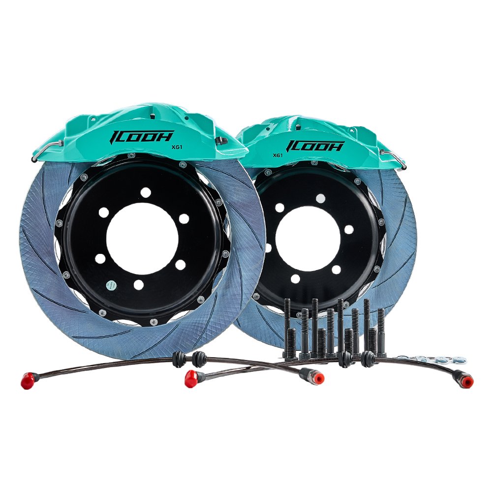 ICOOH Racing DR6 Modified Brake Caliper Kit 6 Pot 17/18 Inch Front Wheel for Toyota Tundra 2014+