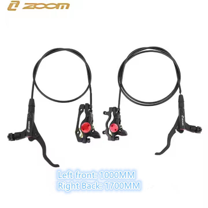 2024 ZOOM Hydraulic Disc Brake Front 1000mm From Rear 1700mm for MTB Bike Hydraulic Brakes Bicycle Parts