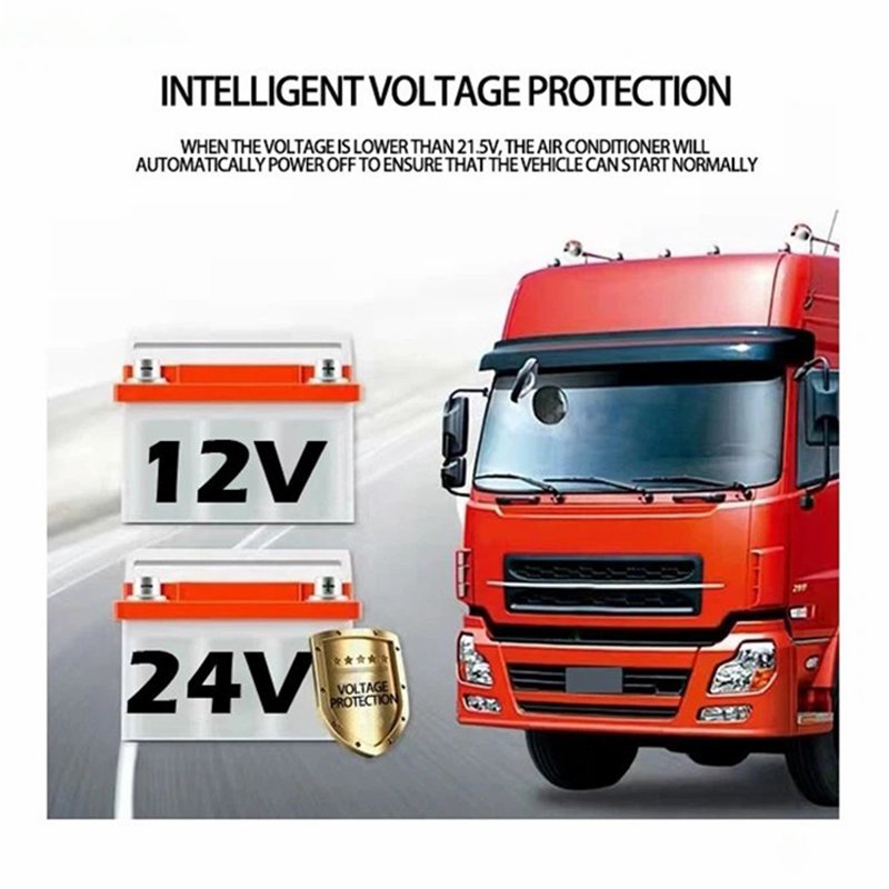 R134a Rooftop Truck Air Conditioner 12v 24v Apu Parking Cooler Car Air Conditioner for Cab Tractor Bus Truck Caravan