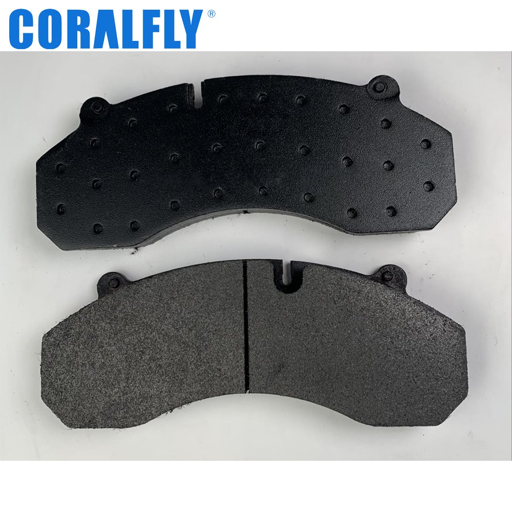 Coralfly Semi Truck Brake Pads Kit Man Truck Brake Pads WVA 29254 Truck Brake Pads for SINOTRUK WG9100443050/2