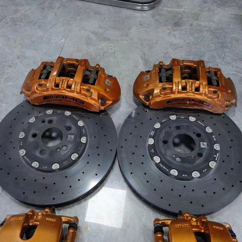 Brake Calipers System for Mercedes Benz C63 E63 S63 GLE63 Models New Condition Carbon Ceramic for W205 W213 W222 W167 W463 W464"