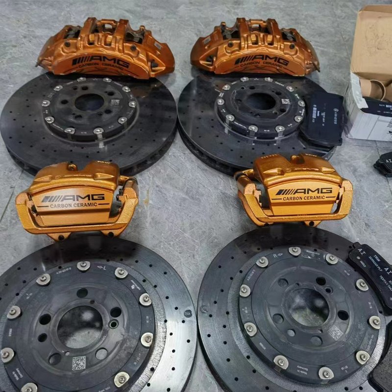 Brake Calipers System for Mercedes Benz C63 E63 S63 GLE63 Models New Condition Carbon Ceramic for W205 W213 W222 W167 W463 W464"