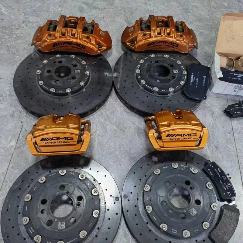 Brake Calipers System for Mercedes Benz C63 E63 S63 GLE63 Models New Condition Carbon Ceramic for W205 W213 W222 W167 W463 W464"