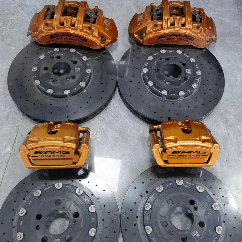 Brake Calipers System for Mercedes Benz C63 E63 S63 GLE63 Models New Condition Carbon Ceramic for W205 W213 W222 W167 W463 W464"
