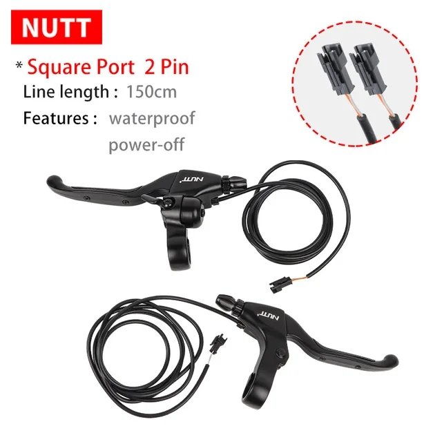 NUTT Electric Brake Lever E-bike for Electric Bike E-scooter Bicycle Cut Off Power Aluminum Alloy Brake MTB Road Bike E-Brake