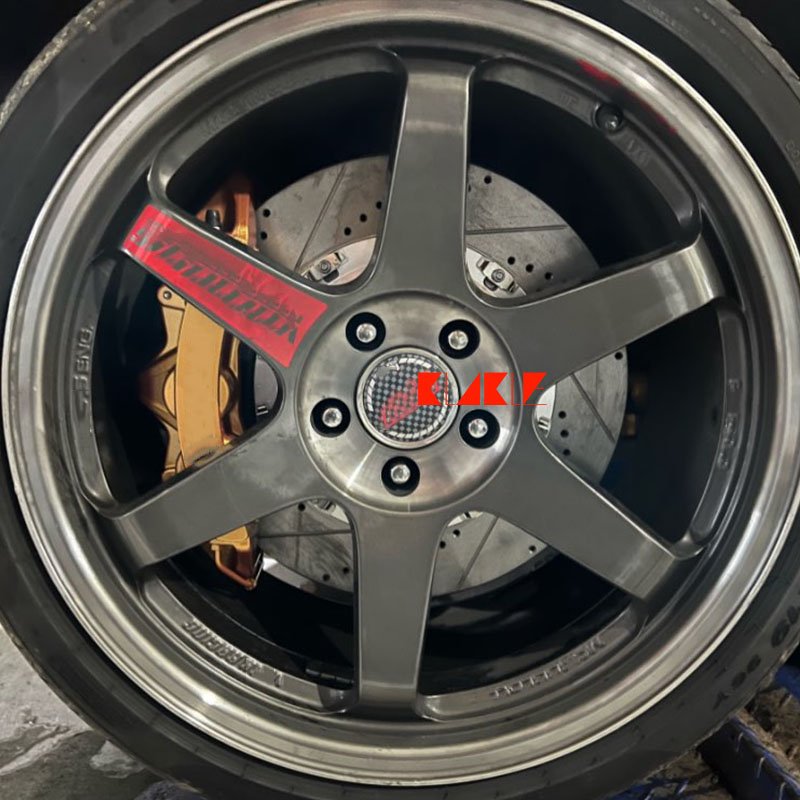 KLAKLE Designer Racing Brake Caliper GT6 for Niasan 370Z Infiniti FX50 G37 M37 M56 Q50 Q60 Q70 Front Right
