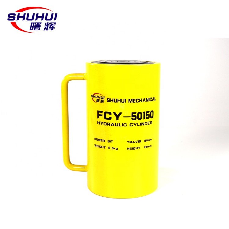 Factory Price FCY Lengthen10ton 20 Ton 30 Ton 50ton 100ton Single Acting Hollow Plunger Hydraulic Cylinder