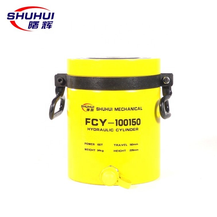 Factory Price FCY Lengthen10ton 20 Ton 30 Ton 50ton 100ton Single Acting Hollow Plunger Hydraulic Cylinder