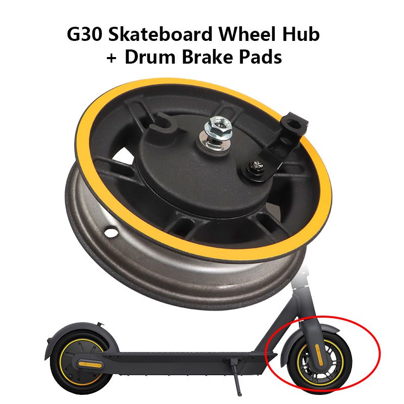 Electric Scooter Maxg30 Skateboard Wheel Hub Drum Brake Set Electric Scooter Accessories Stable Easy Install for Max G30