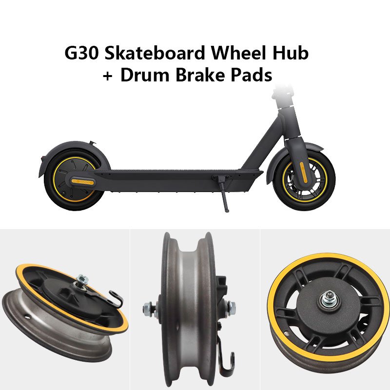 Electric Scooter Maxg30 Skateboard Wheel Hub Drum Brake Set Electric Scooter Accessories Stable Easy Install for Max G30