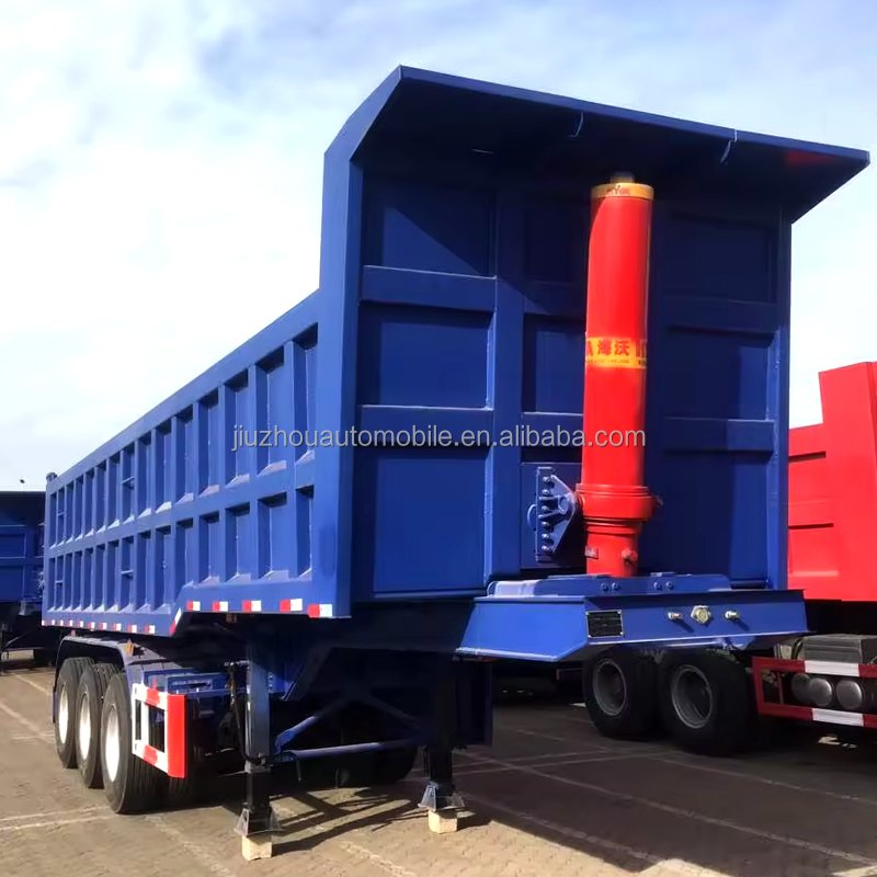 Cheap Price 3 Axle Truck Tractor Camper Trailer Rear Tipper Box Dump Trailer 40t Dump Truck Trailer From Factory
