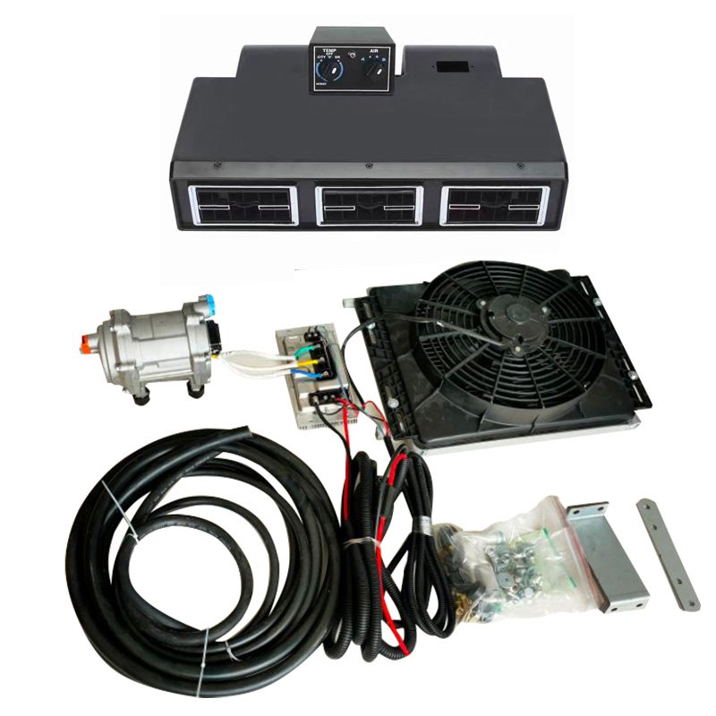 12V Electric Car Air Condition Split air Conditioner 24V Auto AC Evaporator Parking Cooler