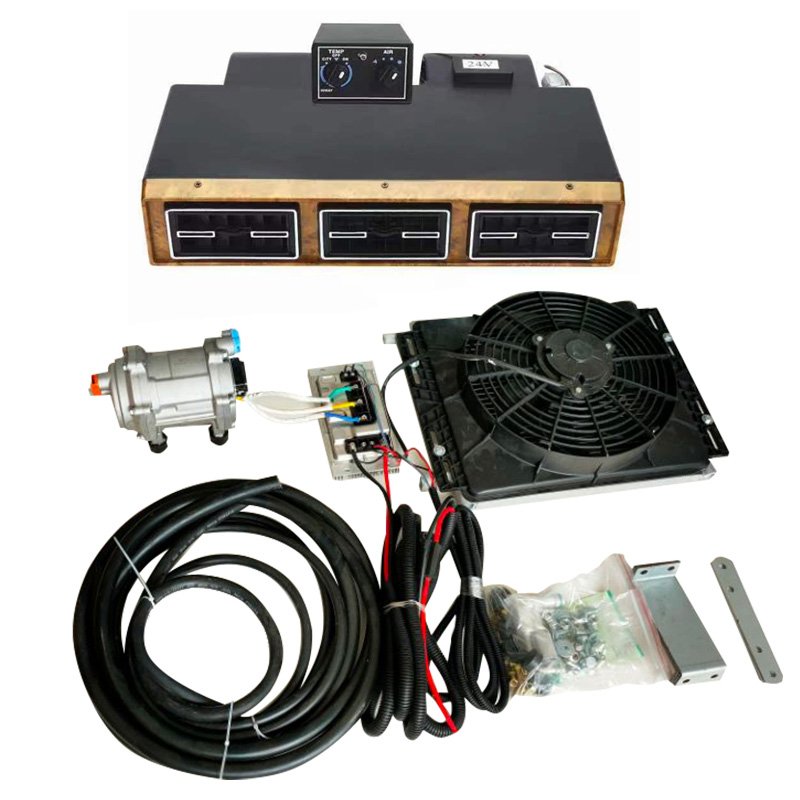 12V Electric Car Air Condition Split air Conditioner 24V Auto AC Evaporator Parking Cooler