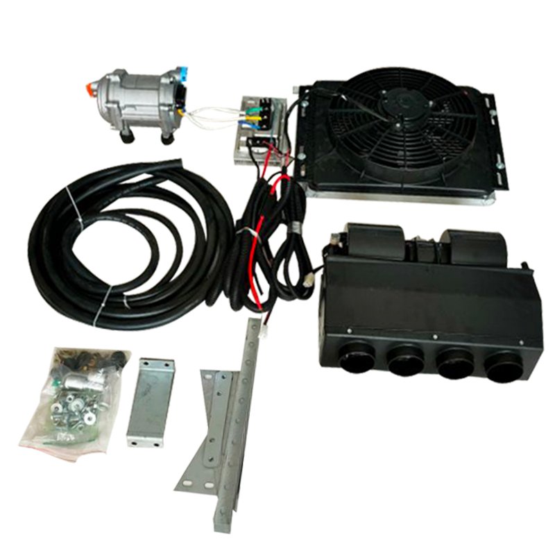 12V Electric Car Air Condition Split air Conditioner 24V Auto AC Evaporator Parking Cooler