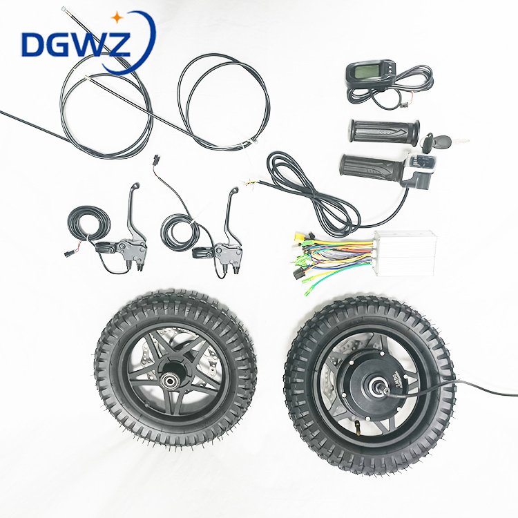 12 Inch 36V48V 250W 350W 500W Brushless Disc Brake Geared Electric Bicycle Hub Motor Conversion Kits Ebike Motor Kit