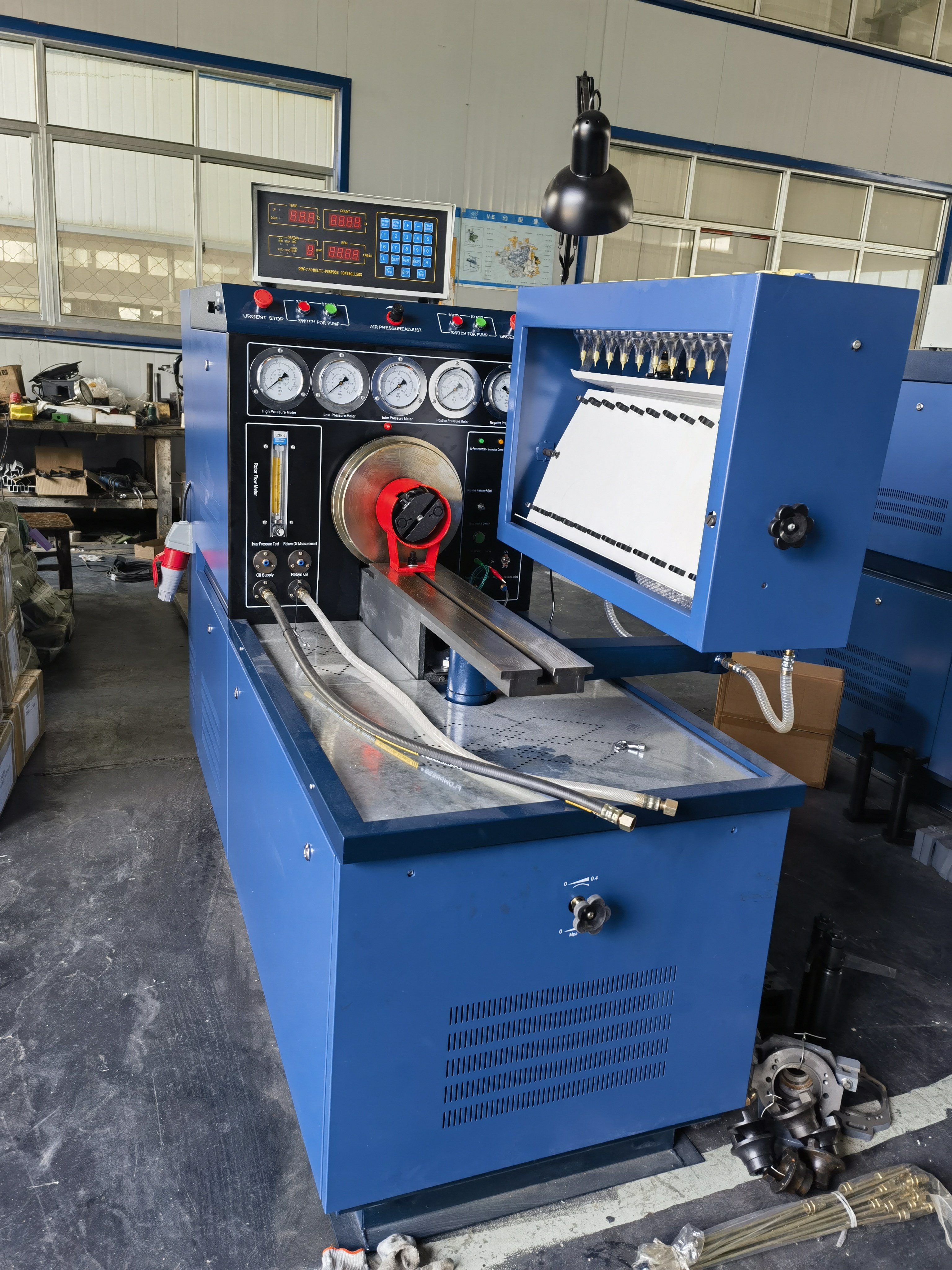12PSB 12 Cylinder Mechanical Diesel Fuel Injection Pump Test Bench