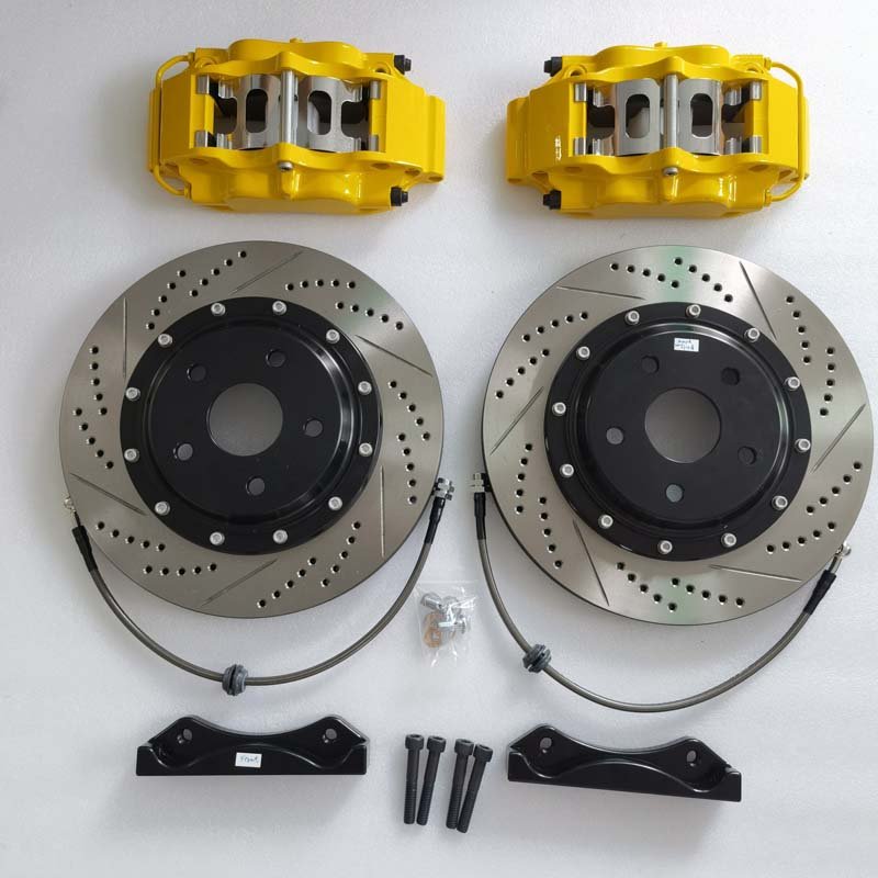 High Performance 4 Pot Brake Caliper 4 Piston Brake Kit Hyundai Santafe 2019 for Vw Golf Mk5 Mk6 Gti Mk7 E46 E90 Car Accessories