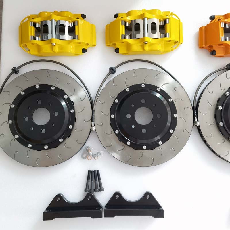 High Performance 4 Pot Brake Caliper 4 Piston Brake Kit Hyundai Santafe 2019 for Vw Golf Mk5 Mk6 Gti Mk7 E46 E90 Car Accessories