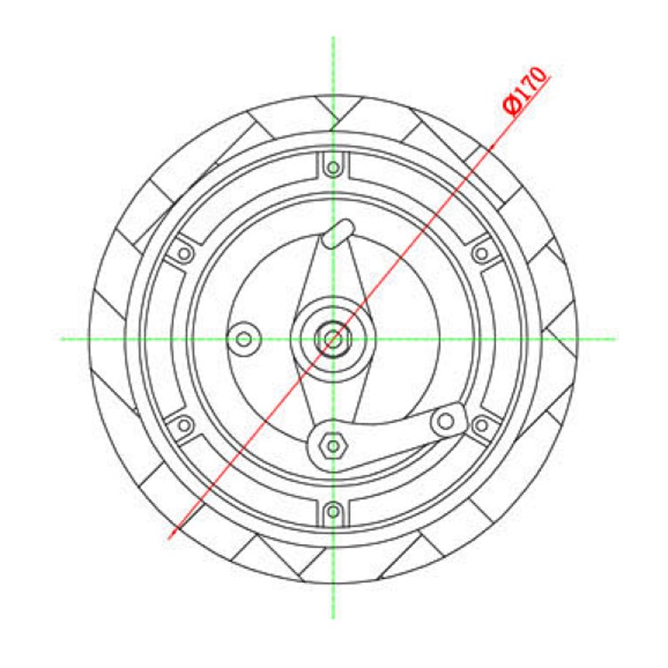 Electric Scooter Motor Drum Brake 24v 250w 11 a 6.5 Inch Brushless Electric Scooter Hub Motor for Electric Skateboard Scooter