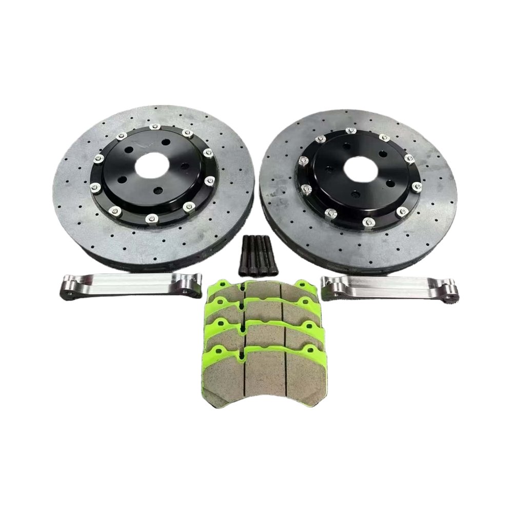 High performance carbon ceramic brake discs can be customized to any size ideal for Tesla Maserati NIO ideal Cadillac Ford Volvo