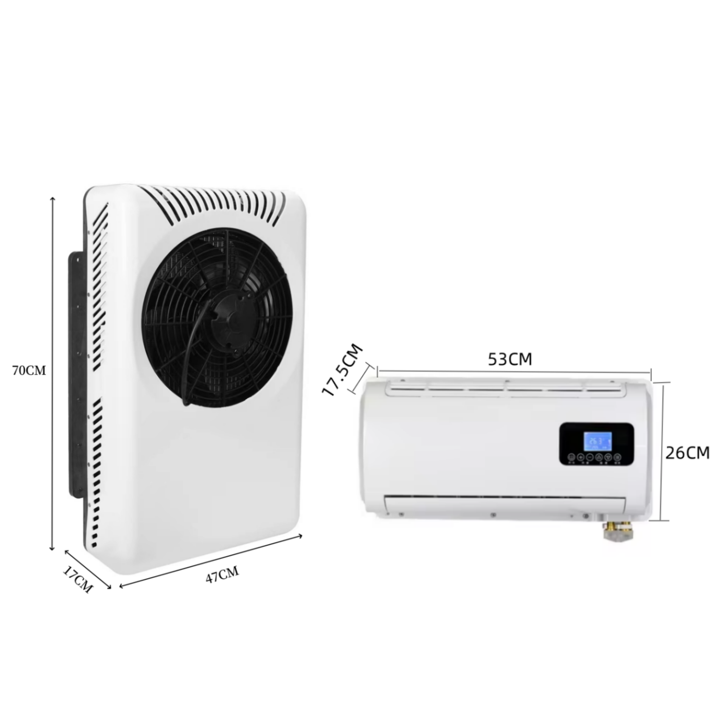 Universal Split air Conditioner 12V/24V Truck air Conditioner for Mini Car RVS Tractor