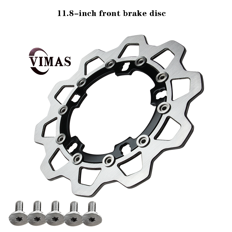 Custom Floating Brake Disc Rotors 11.5 or 11.8 with CNC Aluminum Carrier Fit for Harley-Davidson Motorcycles